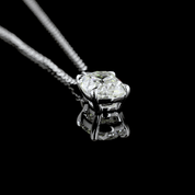 2.5 Carat Lab Antique Cushion-Cut Diamond Solitaire Pendant
