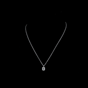 2.5 Carat Lab Antique Cushion-Cut Diamond Solitaire Pendant