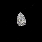 2.5 Carat Lab Grown Pear Diamond Stud Earrings