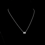 2 Carat Lab Emerald-Cut Diamond Solitaire Pendant