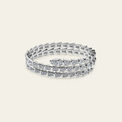 BVLGARI Serpenti Two-Coil Bracelet White Gold Diamond 357274