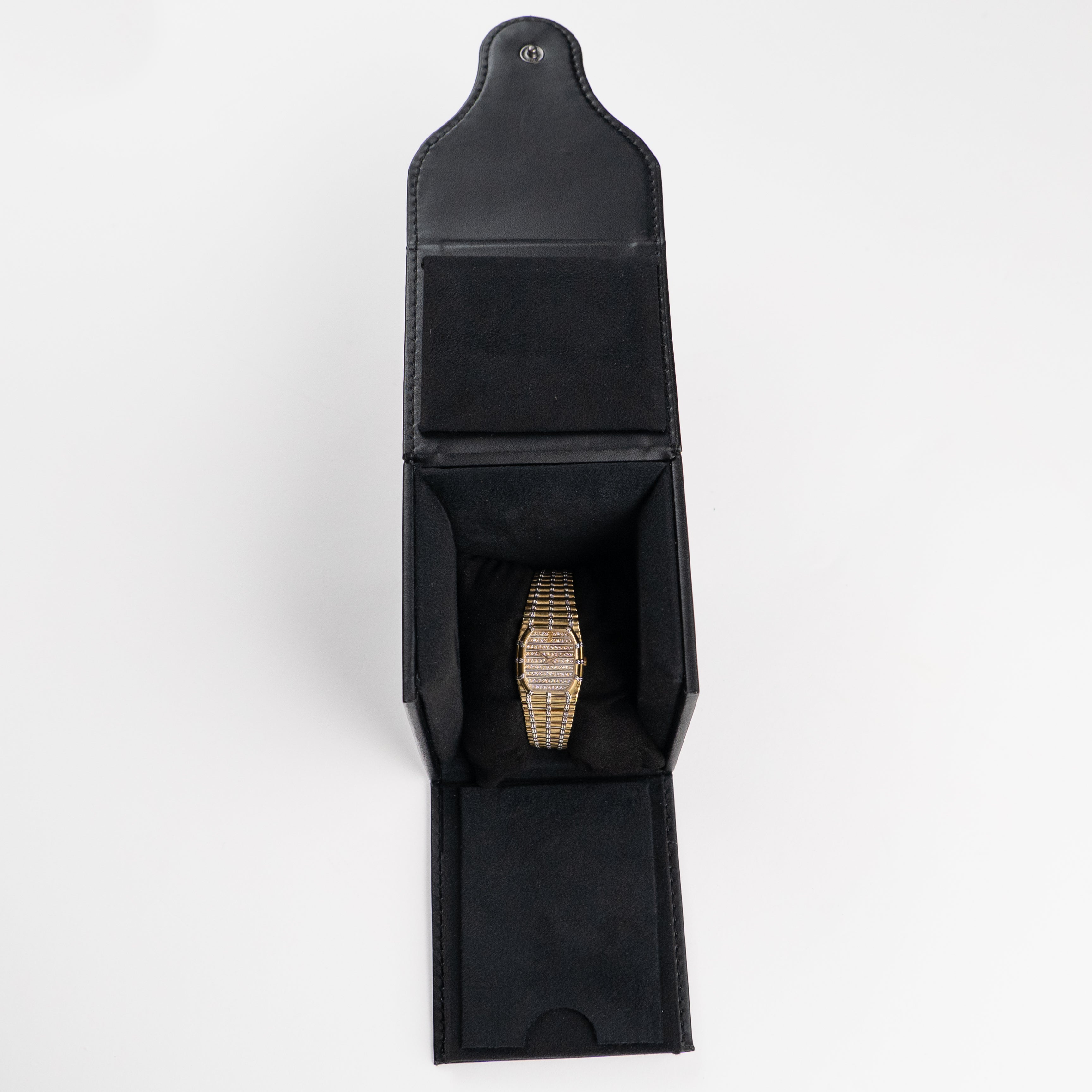 Audemars Piguet Bamboo 6110AC Vintage Yellow Gold White Gold Diamond Pavé Dial Quartz (1985)