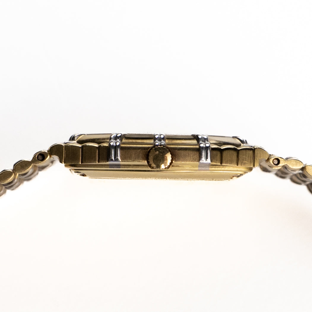 Audemars Piguet Bamboo 6110AC Vintage Yellow Gold White Gold Diamond Pavé Dial Quartz (1985)