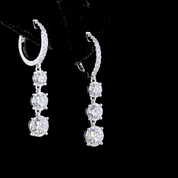 3.1 Carat Lab Grown Diamond Earrings