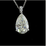 3.3 Carat Pear Lab Grown Diamond Necklace