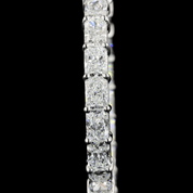 3.95 Carat Lab Grown Diamond Hoop Earrings