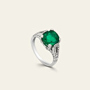 3 Carat Emerald Ring With Diamonds
