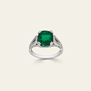 3 Carat Emerald Ring With Diamonds