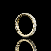 3 Carat Lab Grown Diamond Eternity Ring in Yellow Gold