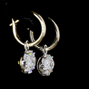 3 Carat Lab Oval Diamond Hanging Earring