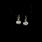3 Carat Lab Oval Diamond Hanging Earring