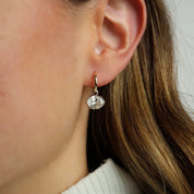 3 Carat Lab Oval Diamond Hanging Earring