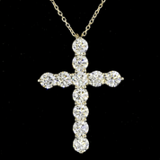 4.1 Carat Round Lab Grown Diamond Necklace