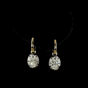 4 Carat Lab Oval Shape Diamond Hanging Earring