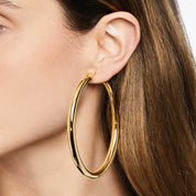 Thick Large Hoop Earrings