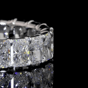 6.2 Carat Radiant Lab Grown Diamond Eternity Ring