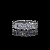 6.2 Carat Radiant Lab Grown Diamond Eternity Ring