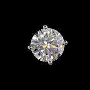 7.5 Carat Lab Grown Round Diamond Stud Earrings