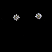 7.5 Carat Lab Grown Round Diamond Stud Earrings