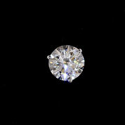 7 Carat Lab Grown Round Diamond Stud Earrings