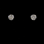 7 Carat Lab Grown Round Diamond Stud Earrings