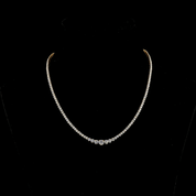 8 Carat Graduated Lab Grown Diamond Tennis Necklace