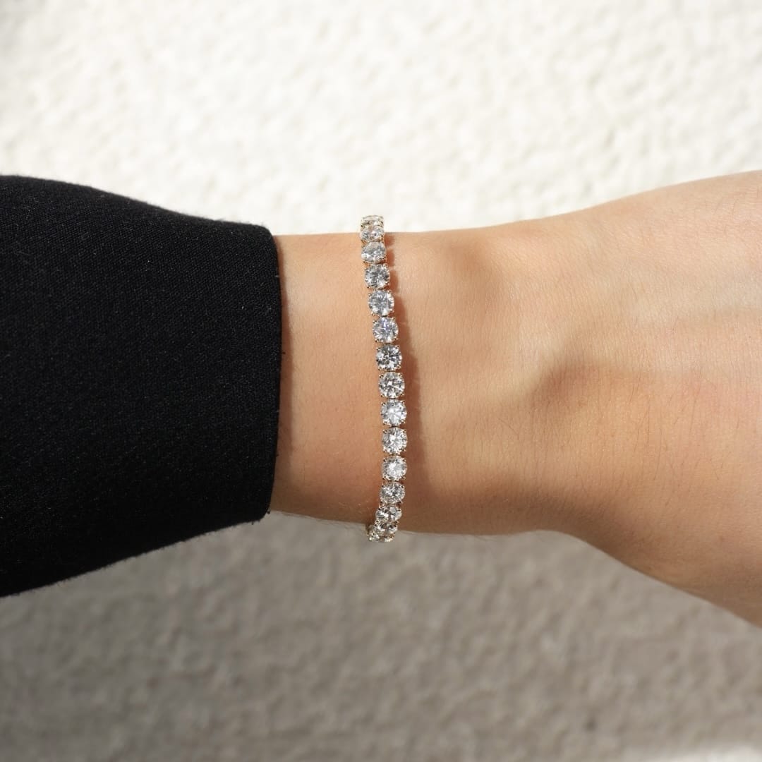 8 Carat Round Diamond Tennis Bracelet