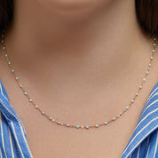 Classic Gigi Necklace in Baby Blue