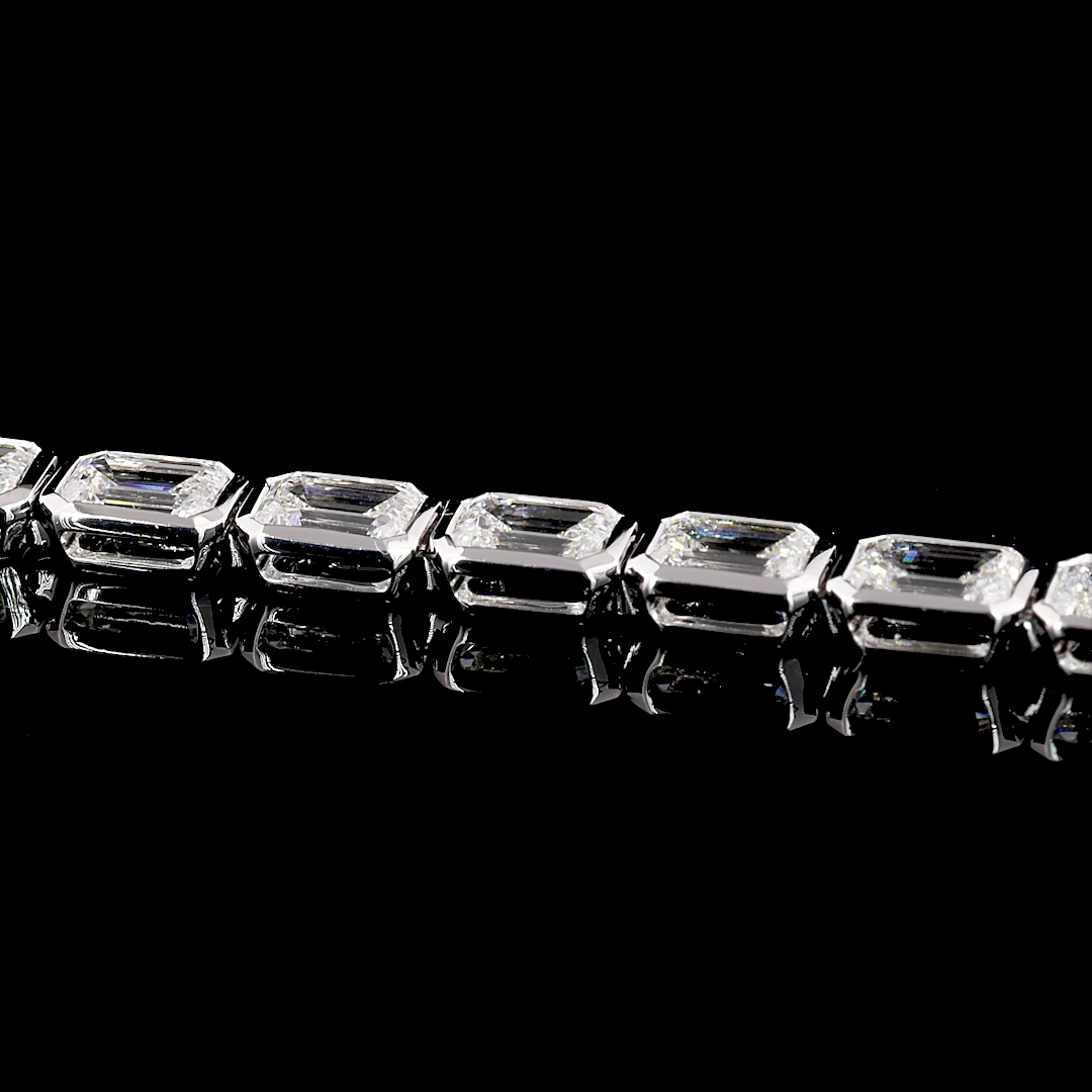 8.59 Carat Lab Grown Diamond Tennis Bracelet