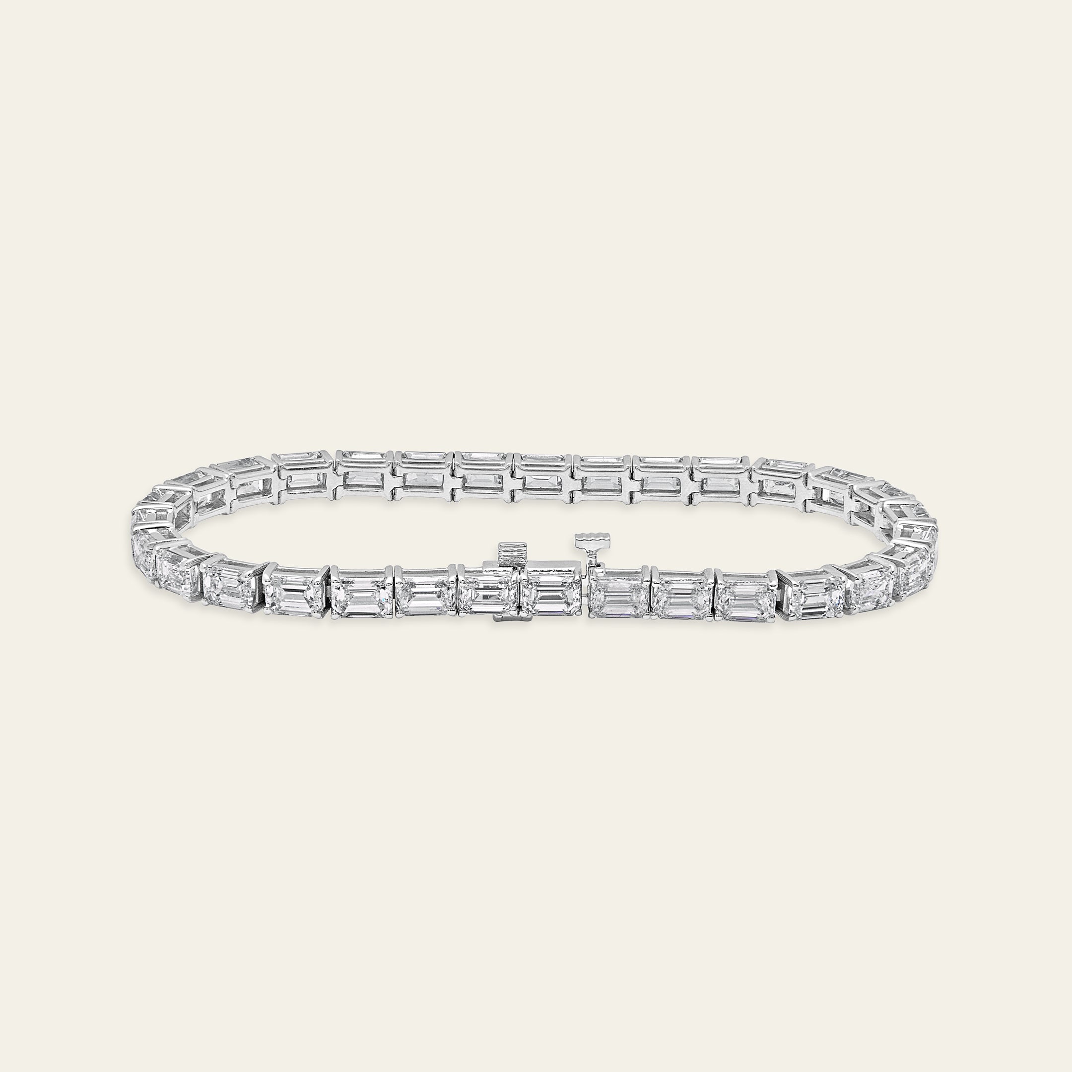 Emerald Cut Diamond Bracelet