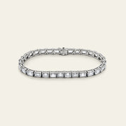 Lab-Grown Diamond Emerald-Cut Tennis Bracelet