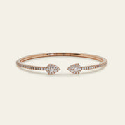 Diamond Flexible Cuff Bracelet