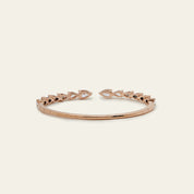 Rose Gold Diamond Cuff Bracelet