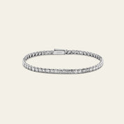 White Gold Bezel Set Diamond Bracelet