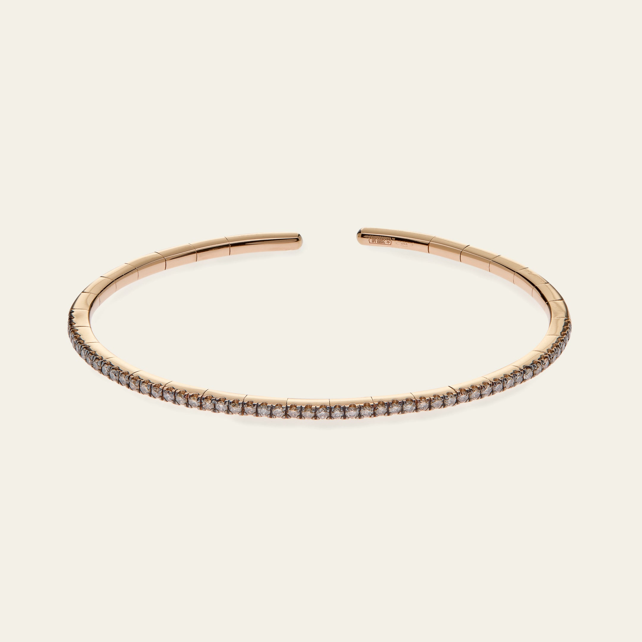 Rose Gold and Chocolate Diamond Bangle