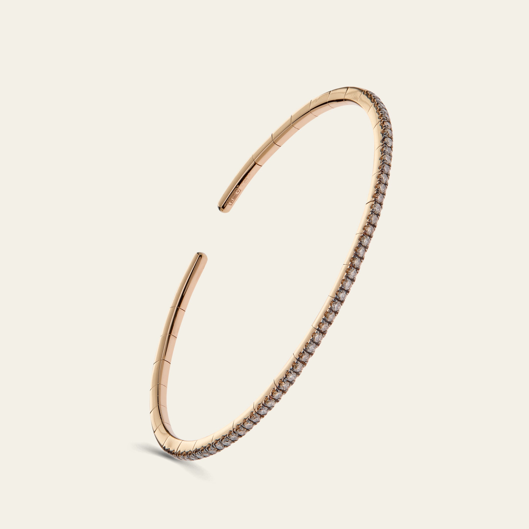 Rose Gold and Chocolate Diamond Bangle