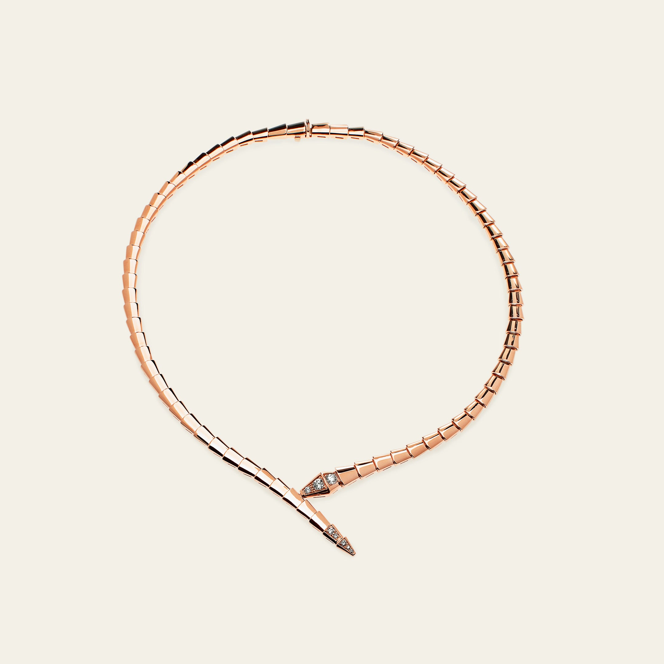 BVLGARI Serpenti Viper Necklace Rose Gold 357863 Medium