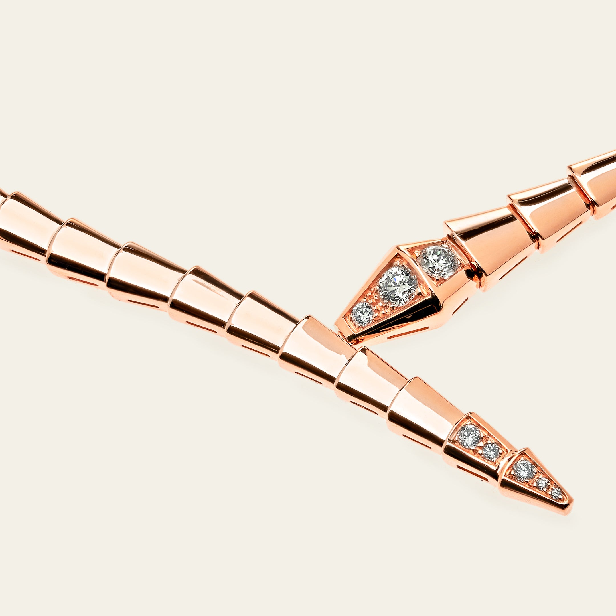 BVLGARI Serpenti Viper Necklace Rose Gold 357863 Medium