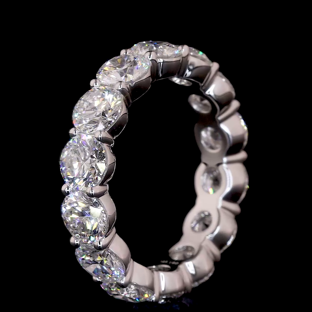 5.56 Carat Lab Grown Diamond Eternity Ring