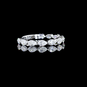 1.03 Carat Pear Lab Grown Diamond Eternity Ring