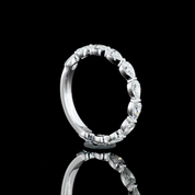 1.03 Carat Pear Lab Grown Diamond Eternity Ring