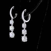 3.07 Carat Lab Grown Diamond Earrings