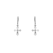 Custom Cross Dangling Earrings