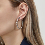 Diamond Hoop Earrings