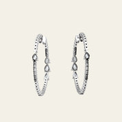 Diamond Hoop Earrings