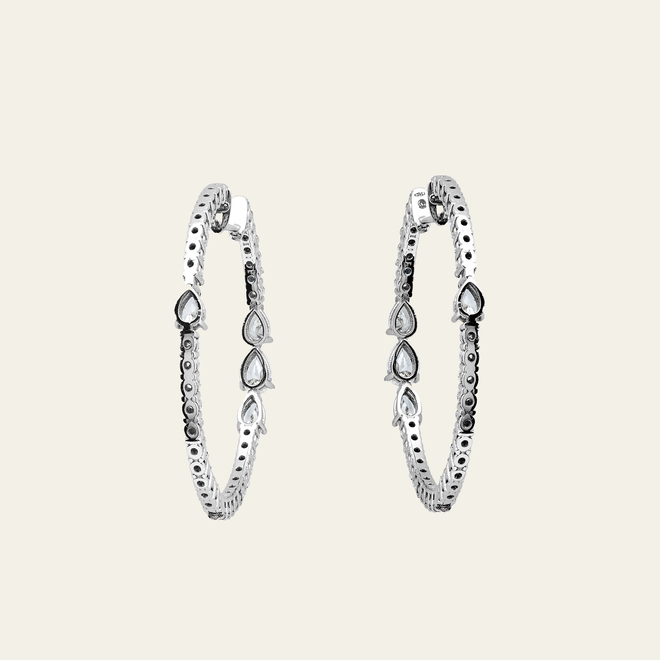 Diamond Hoop Earrings