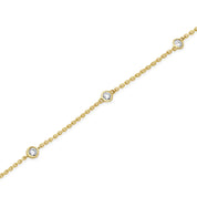 Bezel Diamond Hand Chain