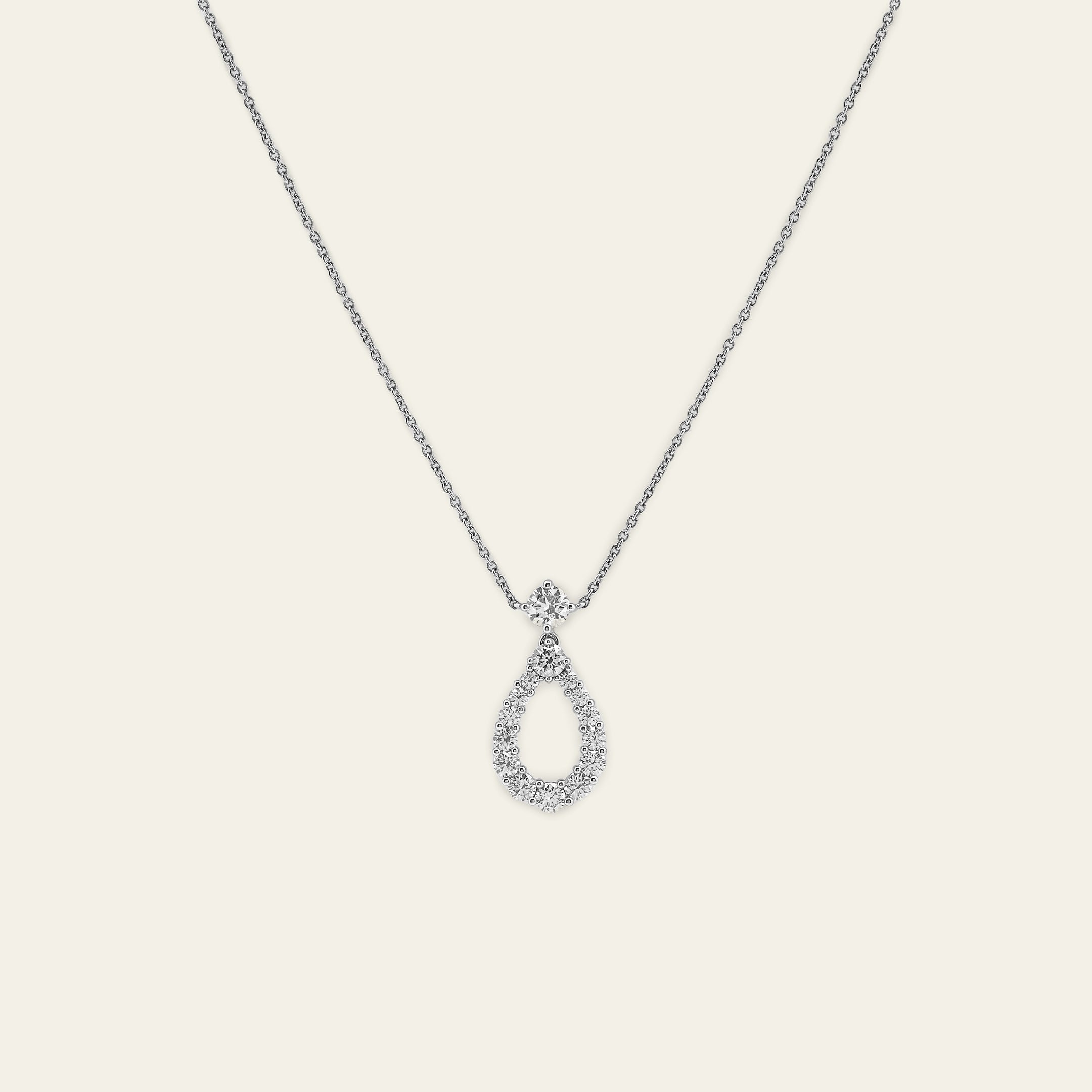 Harry Winston Diamond Loop Pendant Necklace