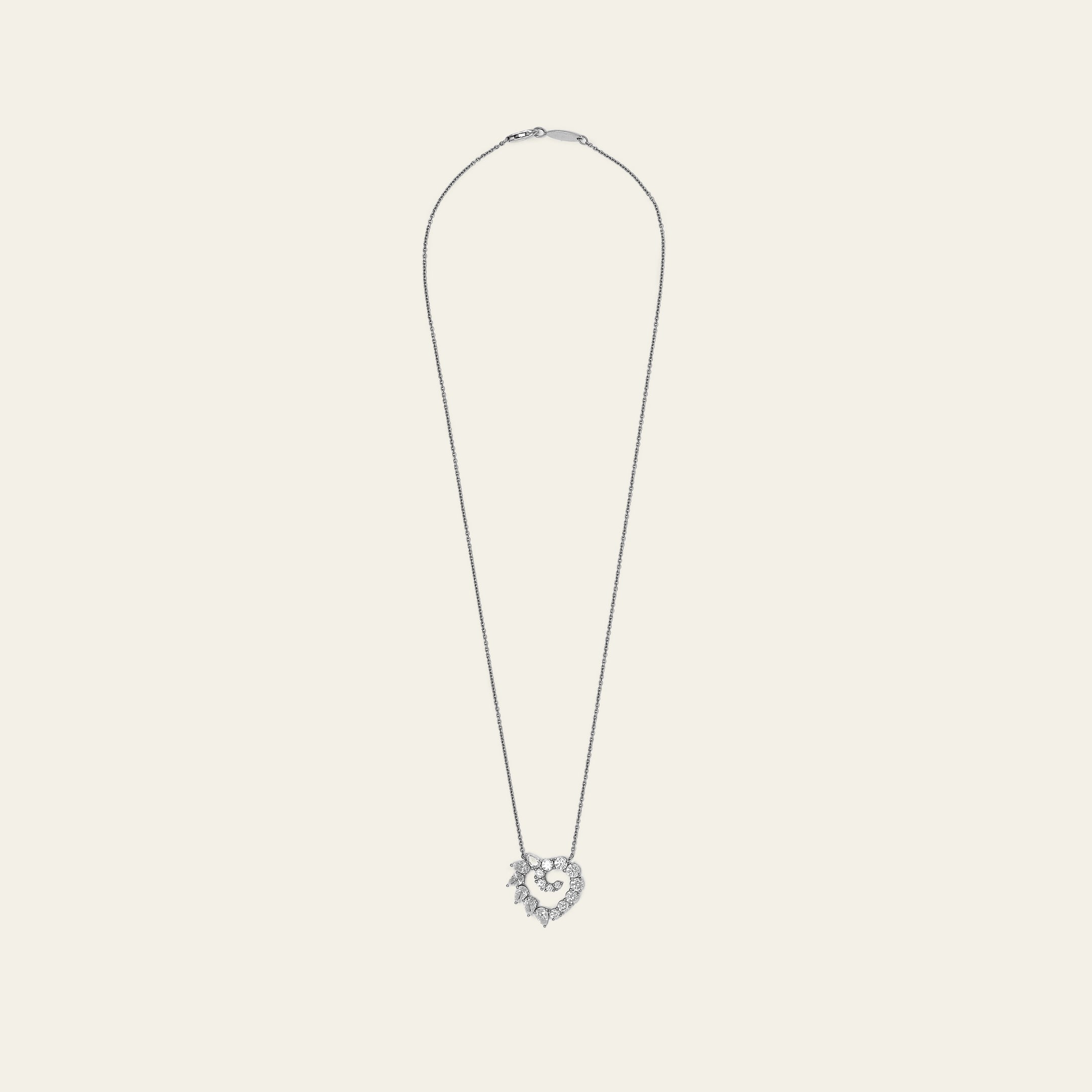 Harry Winston Garland Large Heart Diamond Pendant