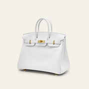 Hermès Birkin 25 Swift Calfskin New White Gold Hardware